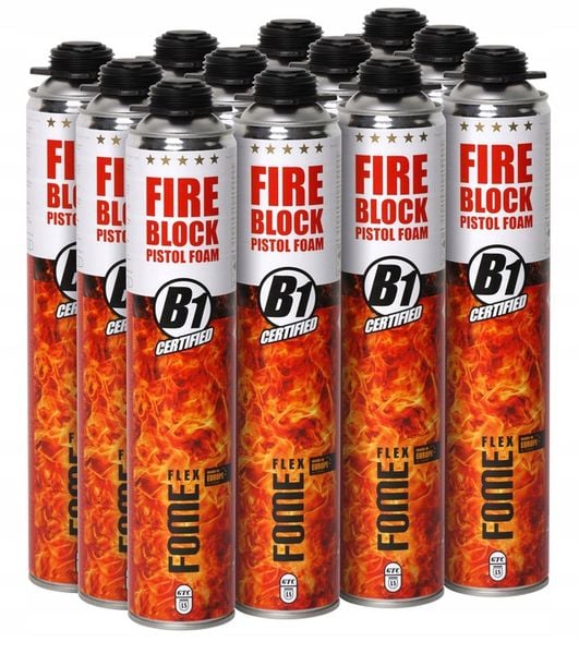 Pianka montażowa Fire Block ognioodporna PPOŻ piana B1 750ml Fome Flex zdjęcie 4