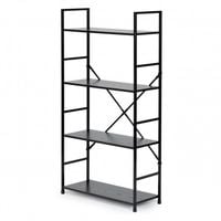 REGAŁ DREWNIANY MODERNHOME 4 PÓŁKI LOFTOWY MOCNY 113CM