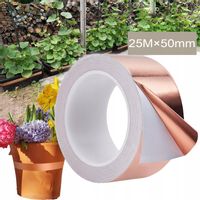 SAMOPRZYLEPNA MIEDZIANA TAŚMA DO NAPRAW ELEKTRYCZNYCH, ODSTRASZAJĄCA ŚLIMAK