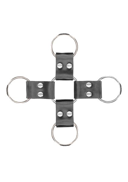 Bonded Leather Hogtie With Hand And Ankle Cuffs zdjęcie 7