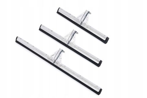 Ściągaczka do wody podłóg 55 cm CLINN stal nierdzewna + trzonek drewniany na Arena.pl