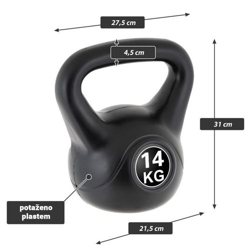 MAXXIVA Kettlebell, czarny, 14 kg na Arena.pl