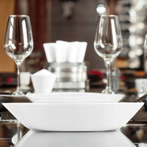 TALERZ GŁĘBOKI OBIADOWY NA ZUPĘ FESTA ITALIA 21,5 CM BIAŁE SZKŁO ELEGANCKI na Arena.pl