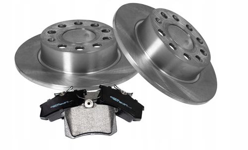 Tarcze x2 + klocki TYŁ do OCTAVIA II ALTEA GOLF V VI na Arena.pl