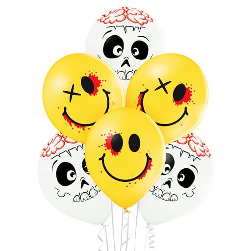 Balony Cute and creepy 6szt zdjęcie 1