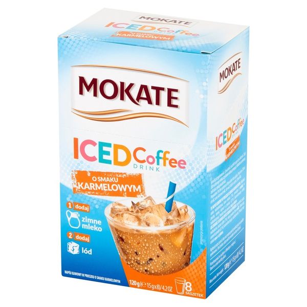 Napój Kawowy Kawa Mrożona Premium Iced Coffe Karmelowa 8 szt. Mokate x8 zdjęcie 3