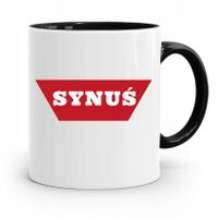 Kubek Czarny Dzień Dziecka Dla Córki Syna Synuś Z Nadrukiem Ze Zdjęciem