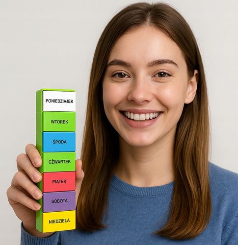 Organizer na leki Tygodniowy Kasetka Pojemnik kasetka na tabletki 7/4 DA402 na Arena.pl