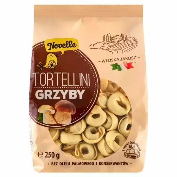 MAKARON NOVELLE TORTELLINI GRZYBY 250G zdjęcie 1