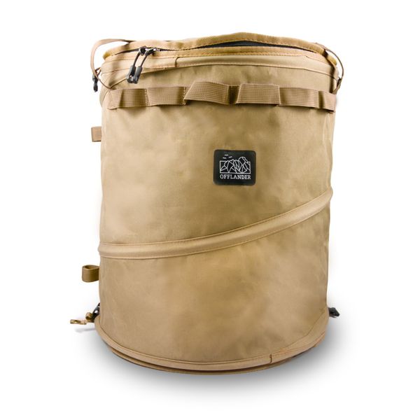 Kosz kempingowy cylindryczny khaki Offlander zdjęcie 1