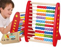 DUŻE DREWNIANE LICZYDŁO Pomoce dydaktyczne do przedszkola szkoły szkolne