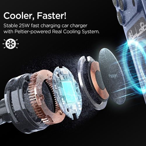 spigen ev25mfaq essential peltier magnetic magsafe vent car mount na Arena.pl