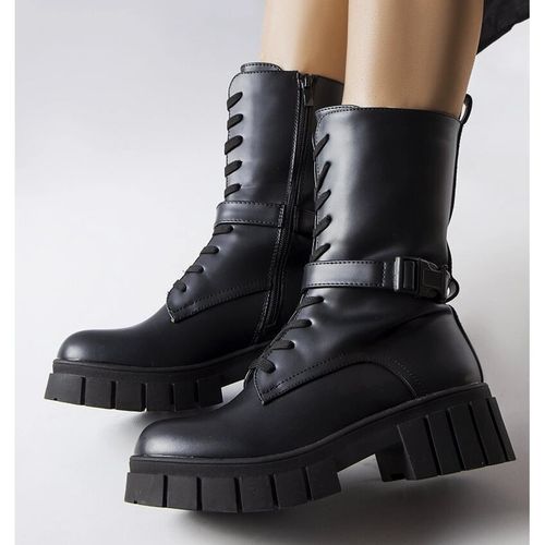 Czarne sznurowane botki-workery r.37 na Arena.pl