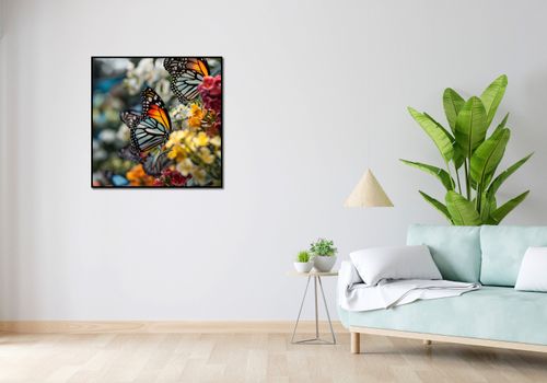 Plakat 80x80cm Motyle Na Łące na Arena.pl