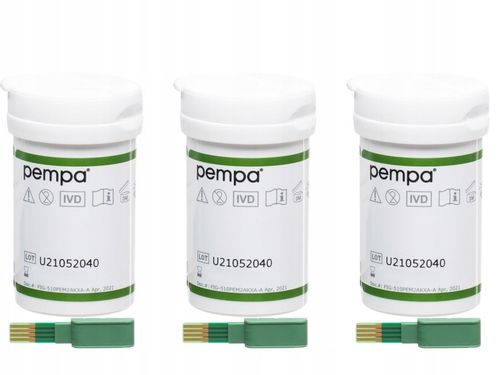 PASKI DO KONTROLI KWASU MOCZOWEGO PEMPA DO URZĄDZENIA 3W1 - 30szt na Arena.pl