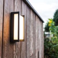 Elewacyjna LAMPA ścienna QUBO 5193001118 Lutec prostokątna OPRAWA metalowa LED 18W 3000K outdoor IP54 szara