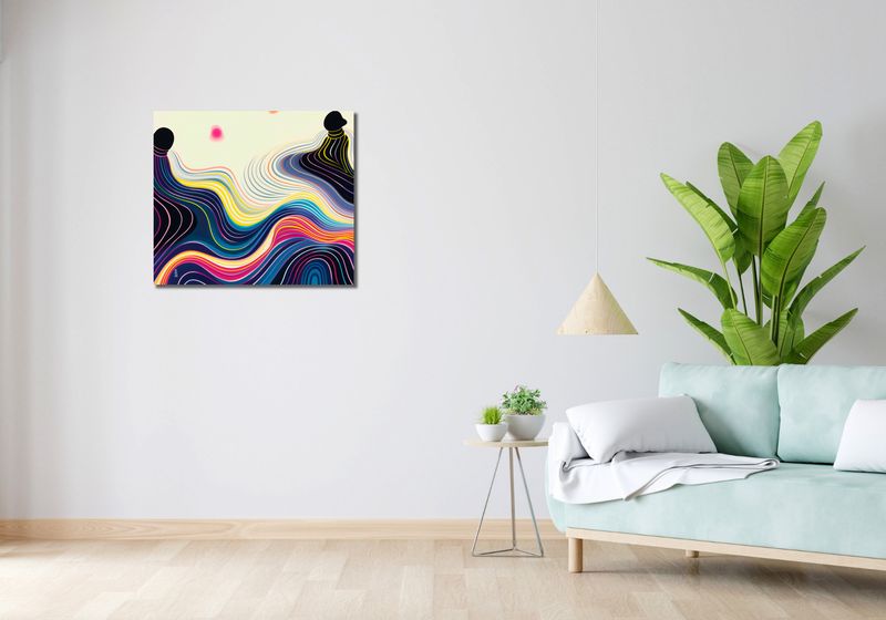 Obraz 70x60cm Wodnista Tafla zdjęcie 2