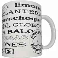 diablo picante kubek ceramiczny 370 ml z synonimami - biały, humorystyczny