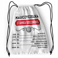 Plecak Nauczycielki Sportowy Szkolny Worek Torba Z Nadrukiem Ze Zdjęciem