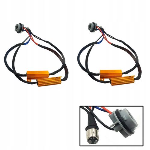 2x REZYSTOR LED P21/5W 50W 6Ohm WTYCZKA GNIAZDO CANBUS DEKODER OPORNIK na Arena.pl