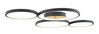 LAMPA sufitowa VELVET C0200 Maxlight metalowa OPRAWA pierścienie LED 67W 3000K rings czarne