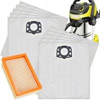 10x Worki do odkurzacza KARCHER WD4 WD5 WD6 MV4 MV5 MV6 V25 V30 V20 + Filtr