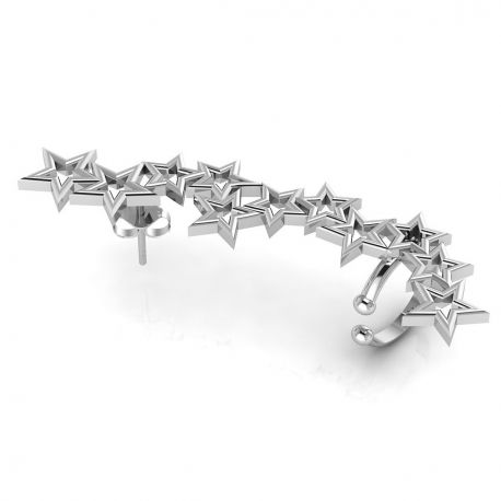 SREBRNA NAUSZNICA GWIAZDKI PRÓBA SREBRA 925 na Arena.pl