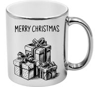 KUBEK SREBRNY PREMIUM PREZENT ŚWIĄTECZNY BOŻE NARODZENIE MIKOŁAJKI