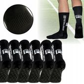 SKARPETY ANTYPOŚLIZGOWE PIŁKARSKIE SKARPETKI SPORTOWE DŁUGIE 34-38 - 3 PARY