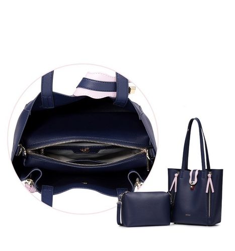 NUCELLE Stylowy granatowy shopper na Arena.pl