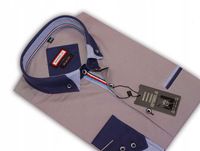 Mc4 Koszula męska ŚLIWKOWE PASKI slim fit 40/41