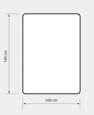 Podkładka Pod Krzesło Czarna Mata Ochronna Gruba Gładka 140x100 cm na Arena.pl