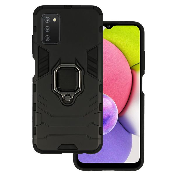 Ring Armor Case do Samsung Galaxy A03S Czarny zdjęcie 1