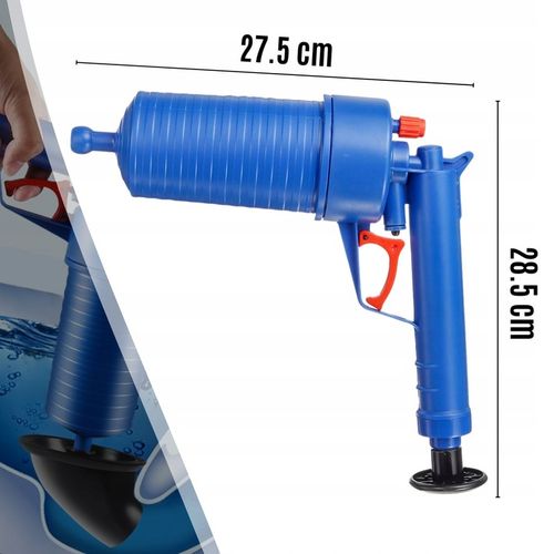 PISTOLET DO UDRAŻNIANIA RUR PRZEPYCHACZ WC TOALET ZLEWU KRET HYDRAULICZNY na Arena.pl