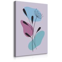 Obraz Na Płótnie Do Salonu  Kwiat Natura Styl Boho Abstrakcja 60cm x 90cm