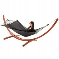 Hamak ogrodowy Trevia ze stelażem drewniany stelaż do 150kg divolio