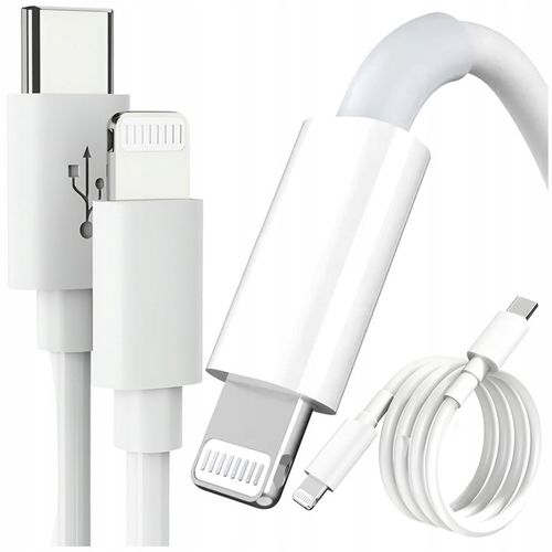 KABEL USB-C LIGHTNING PD 20W 3A DO IPHONE 13 11 APPLE 1M SZYBKIE ŁADOWANIE na Arena.pl