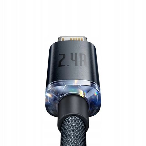 BASEUS KABEL USB DO APPLE LIGHTNING 8-PIN 2,4A 2M CZARNY + GRATIS RYSIK na Arena.pl