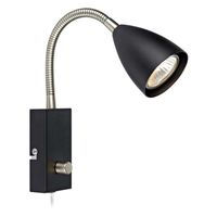 Kinkiet LAMPA ścienna CIRO 107409 Markslojd metalowa OPRAWA regulowana reflektorek na peszlu czarny