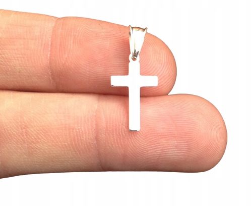 Łańcuszek srebrny 925 Krzyżyk Komplet Srebrny (na PREZENT / Komunia) na Arena.pl