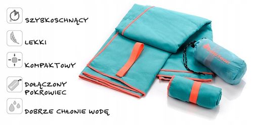 Ręcznik szybkoschnący plażowy mikrofibra 50 x 90cm na Arena.pl