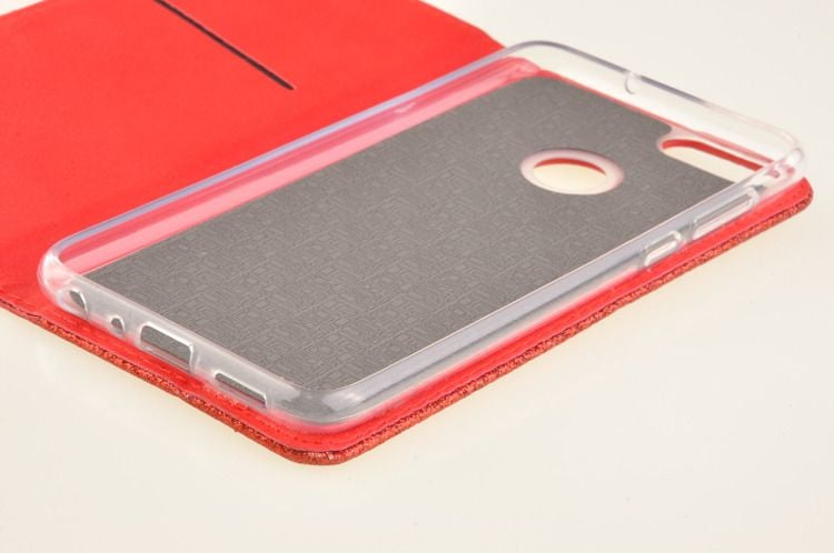 Etui Smart Brokat do HUAWEI P Smart czerwony zdjęcie 5