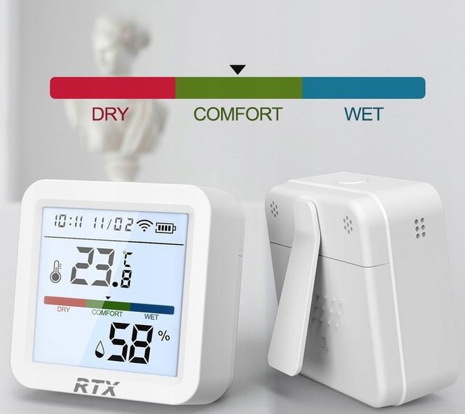 Czytelny Czujnik Sensor Temperatury Wilgotności LCD Zigbee Tuya zdjęcie 10