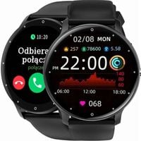 Zegarek męski SMARTWATCH SMS KROKI PULS POLSKIE MENU z ROZMOWAMI