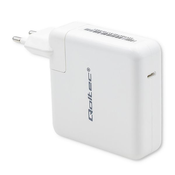 Qoltec Ładowarka sieciowa FAST 96W 5-20V 3-4.7A USB C PD Biała zdjęcie 1