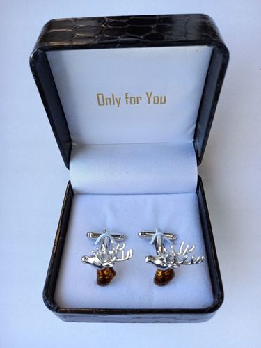 Srebrne spinki do mankietów Exciting Poroże Jeleń na Arena.pl