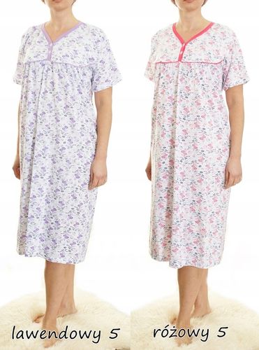 Koszula nocna wygodna PIŻAMA bawełna ELA MEGA PLUS SIZE na Arena.pl