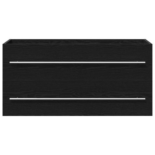 Szafka pod umywalkę, czarny dąb, 100x38,5x48 cm na Arena.pl