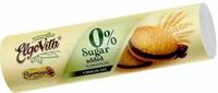 ELGOVITA Ciastka markizy z kremem o smaku czekoladowym bez cukru 180g