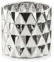 DONICZKA OSŁONKA CERAMICZNA NOWOCZESNA SREBRNA